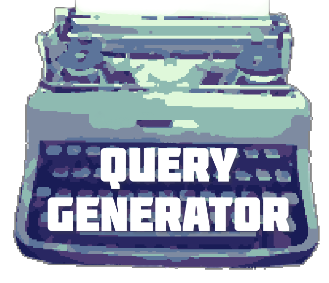 Query Generator typewriter logo